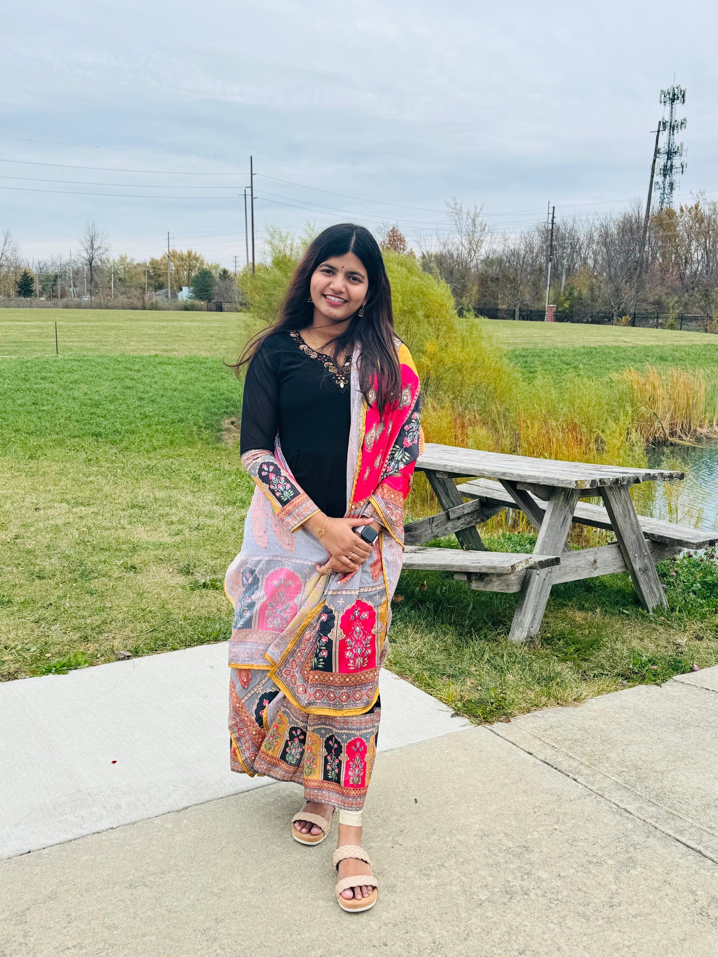 🌸 Flair Umbrella Kurti & Dupatta Combo 🌸